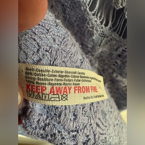 FREE PEOPLE Intimately MD Daydream Eyelash Lace Mini Dress Open Back Lined SEXY - Picture 16 of 16